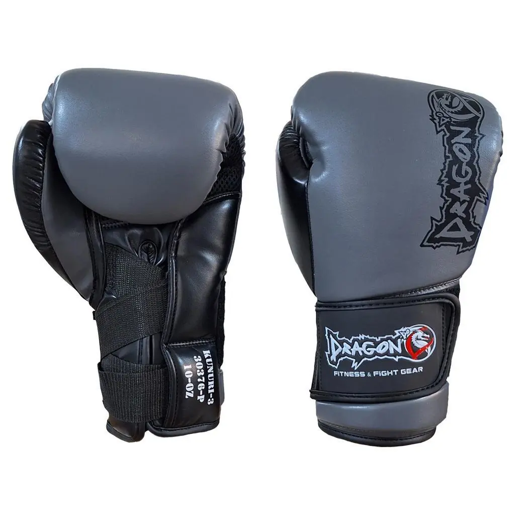 30376-P Gri Kunuri 3 Kick Boxing Eldiveni